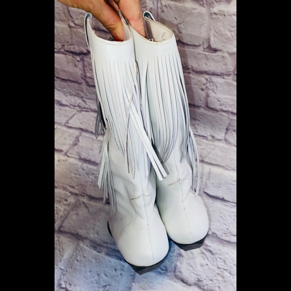 White Leather Boots by Leather Craft Premier Collection - Picture 4 of 10